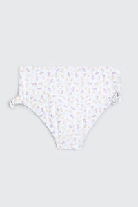 Bas de maillot imprimé noué aux hanches