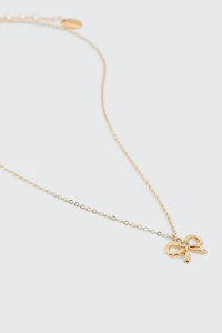 Ardene 14K Gold Plated Bow Necklace