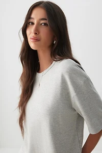 T-shirt à col rond uni