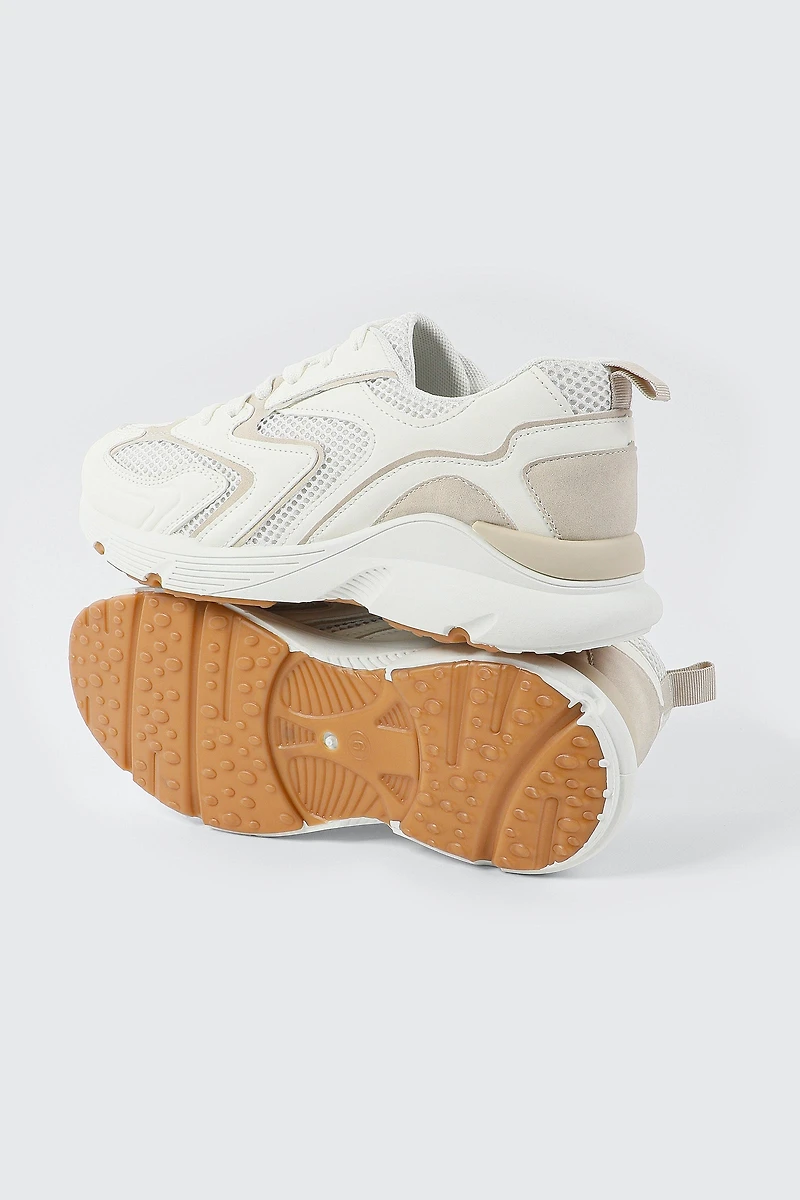 Espadrilles lacées rétro