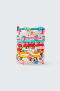 Lot de 13 bracelets en perles extensibles