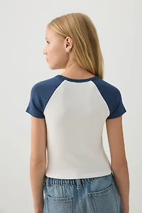 T-shirt à manches raglan graphique