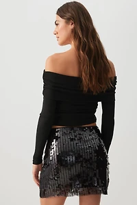 Microjupe à paillettes