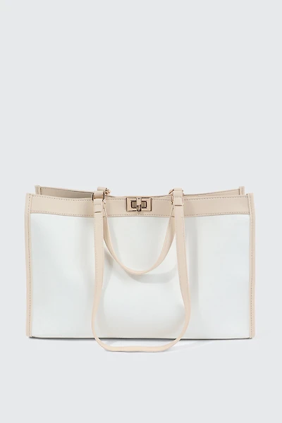 Grand sac fourre-tout en faux cuir