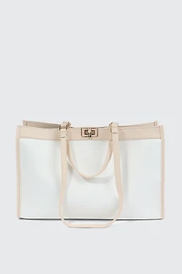 Grand sac fourre-tout en faux cuir