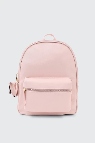 Ardene Backpack with Coin Purse in Light Pink | Faux Leather/Polyester