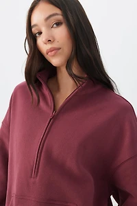 Chandail à demi-glissière en Molleton MADESOFT