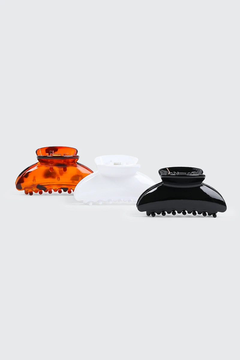 Trio de pinces à cheveux