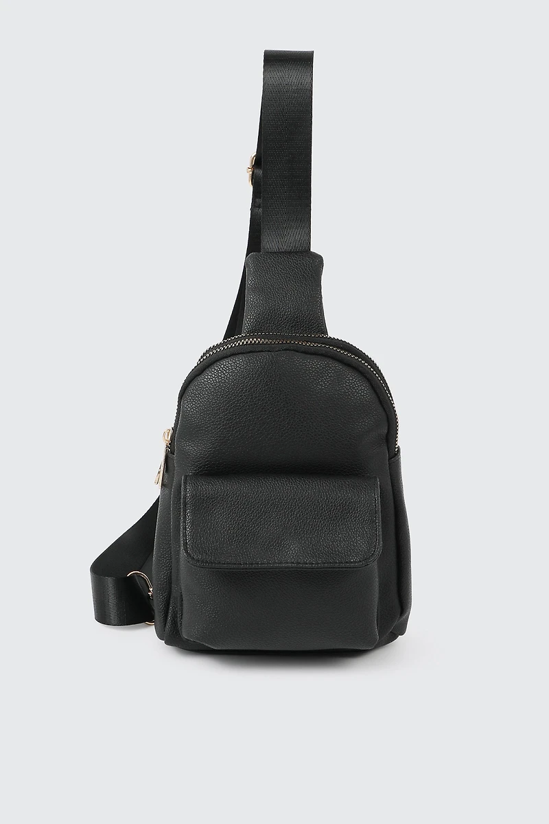Ardene Sling Bag in Black | 100% Recycled Polyester | Eco-Conscious