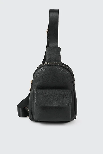 Ardene Sling Bag in Black | 100% Recycled Polyester | Eco-Conscious
