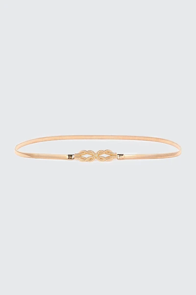 Ardene Gold Toned Nautical Knot Belt | Size