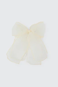 Ardene Tulle Hair Bow in White