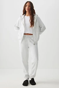 Veste ample à capuchon doublée en sherpa