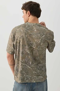 T-shirt sport carré en maille