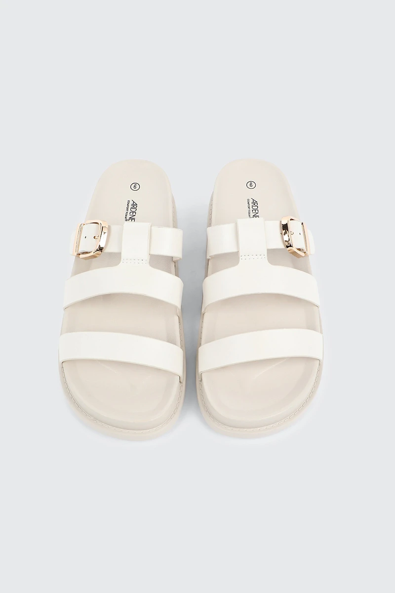 Sandales volumineuses à détail de boucle
