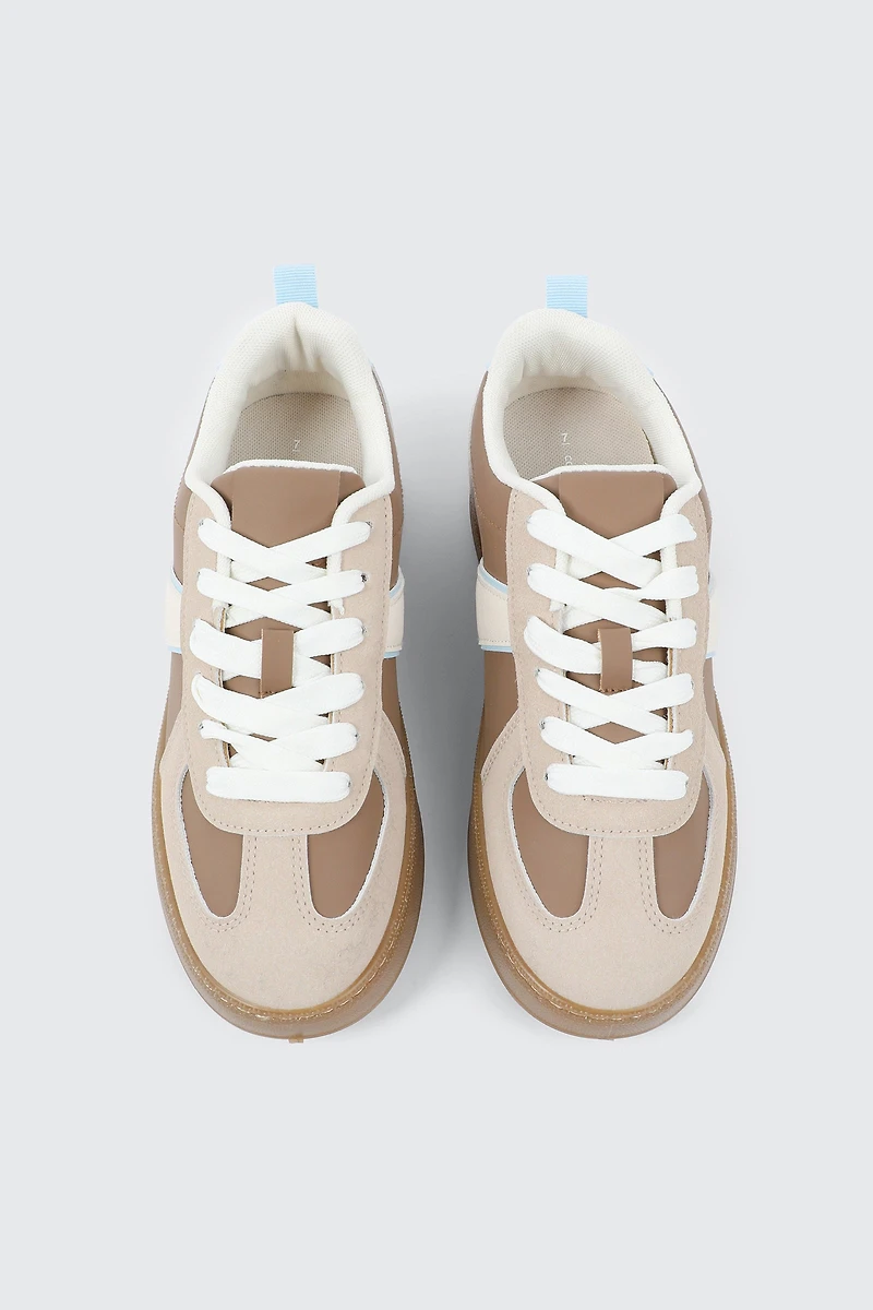 Espadrilles rétro à semelle épaisse