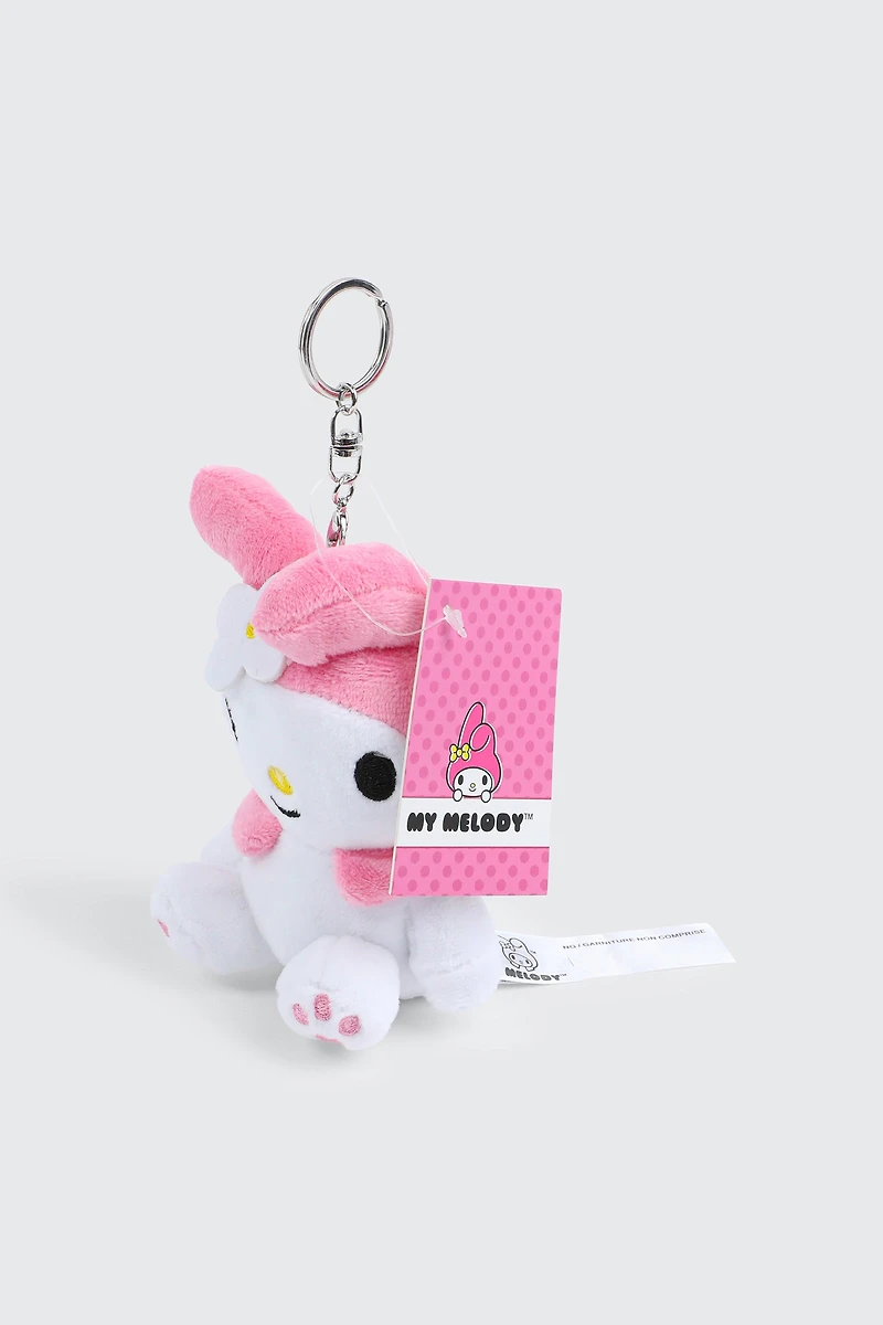 Breloque de sac My Melody en peluche