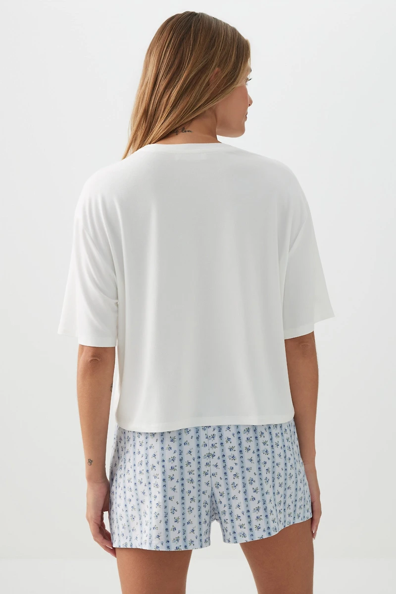 Ensemble pyjama coupe carrée