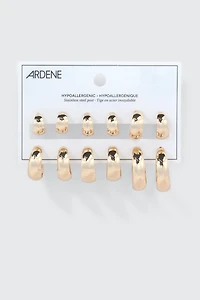 Lot de 6 paires d'anneaux