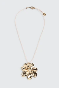 Collier pendentif à cordon tressé