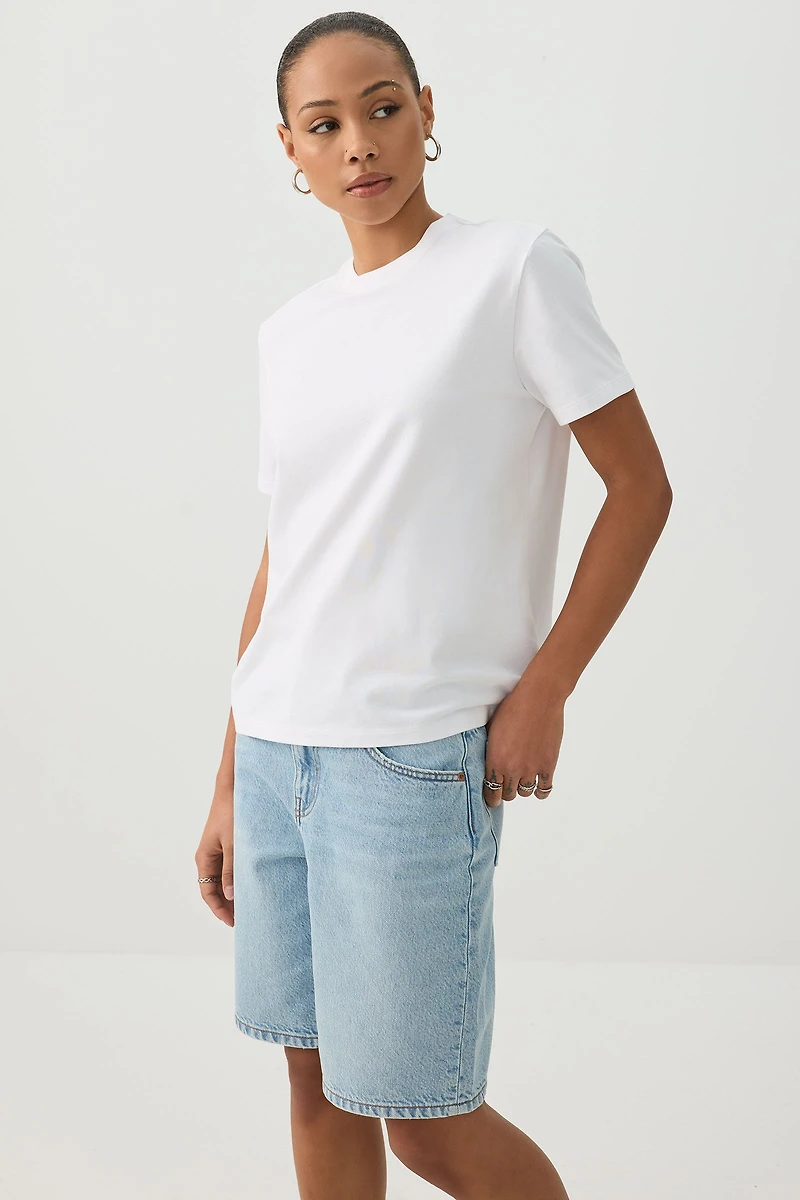 T-shirt détendu à manches courtes Basic