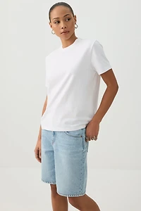 T-shirt détendu à manches courtes Basic