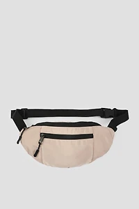 Ardene Nylon Fanny Pack in Beige | Polyester/Nylon