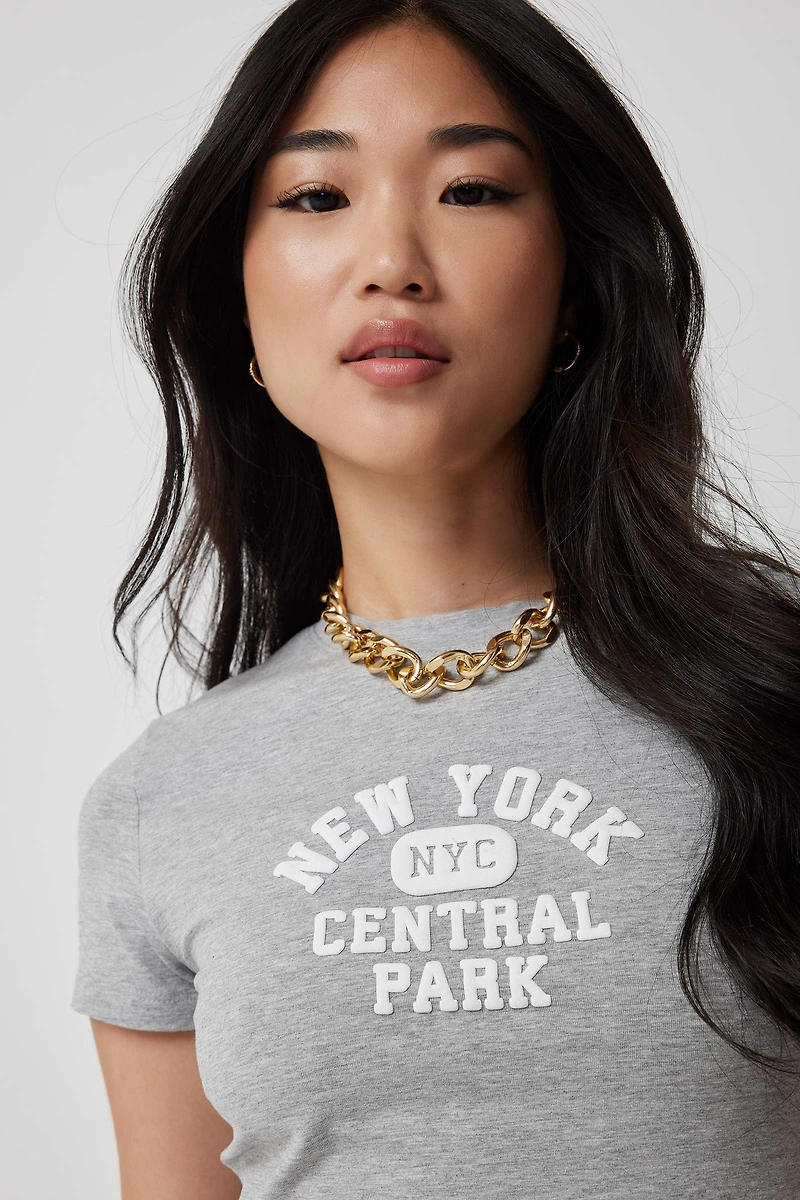 T-shirt court graphique New York