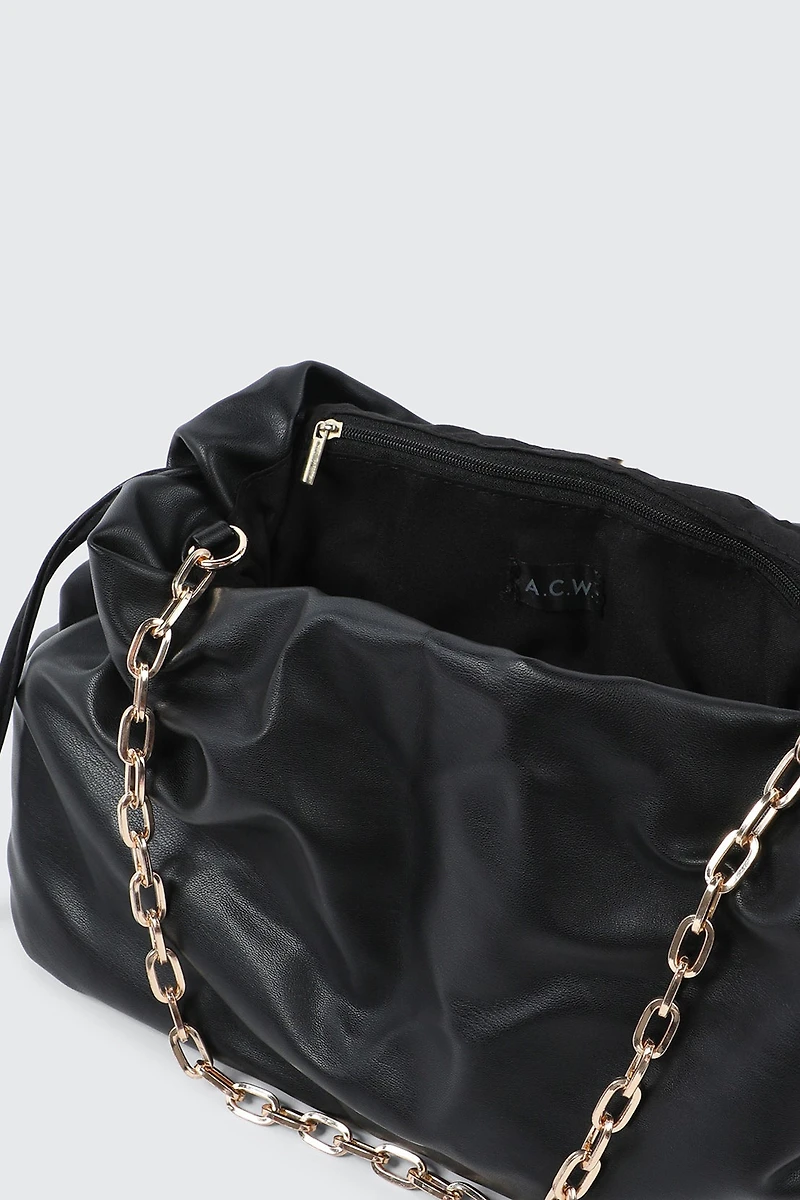 Sac d'épaule en faux cuir