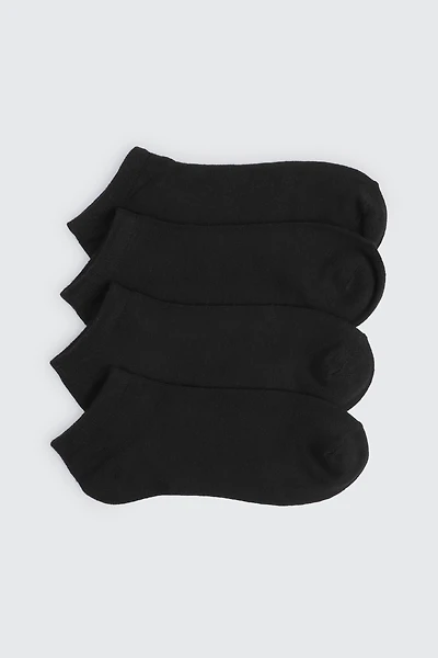 Ardene 4-Pack Bamboo Rayon Ankle Socks in | Polyester/Rayon/Elastane | Eco-Conscious