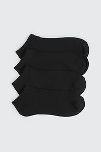 Ardene 4-Pack Bamboo Rayon Ankle Socks in | Polyester/Rayon/Elastane | Eco-Conscious