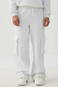 Pantalon cargo à jambe large en Molleton MADESOFT