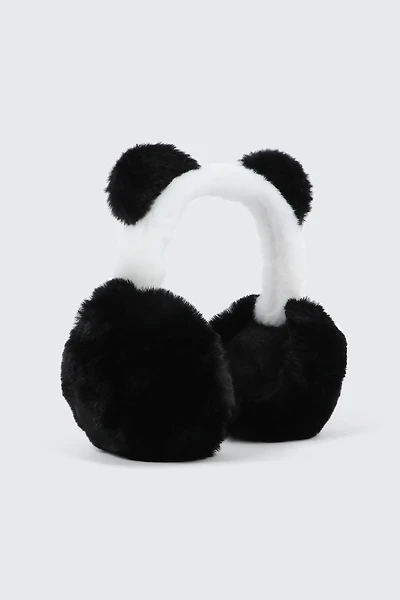 Ardene Bear Earmuffs in Black | Polyester