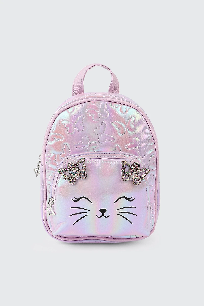 Ardene Kids Printed Backpack in Lilac | Polyester