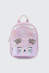 Ardene Kids Printed Backpack in Lilac | Polyester