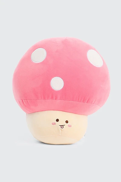 Ardene Mushroom Plushie Pillow in Light Pink | Polyester