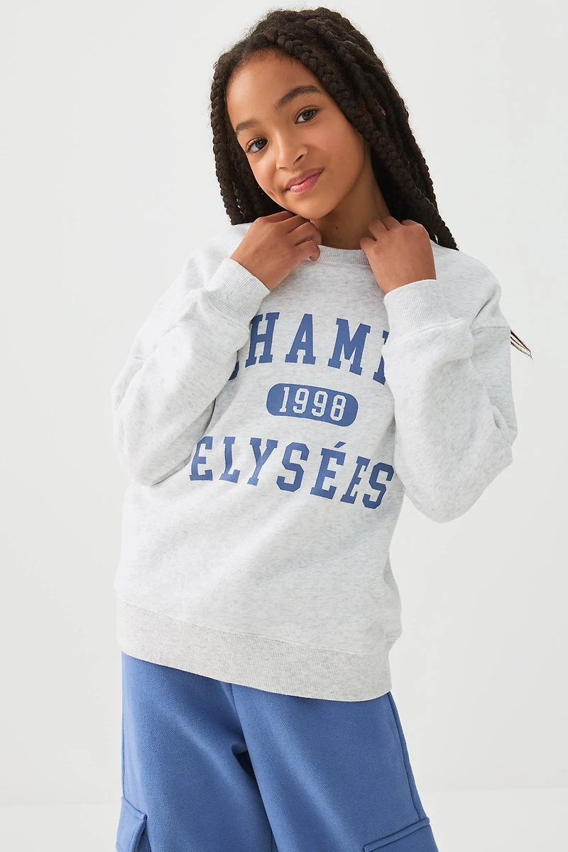 Chandail à col rond en Molleton MADESOFT