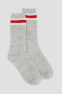 Ardene Cabin Socks in Grey | Cotton