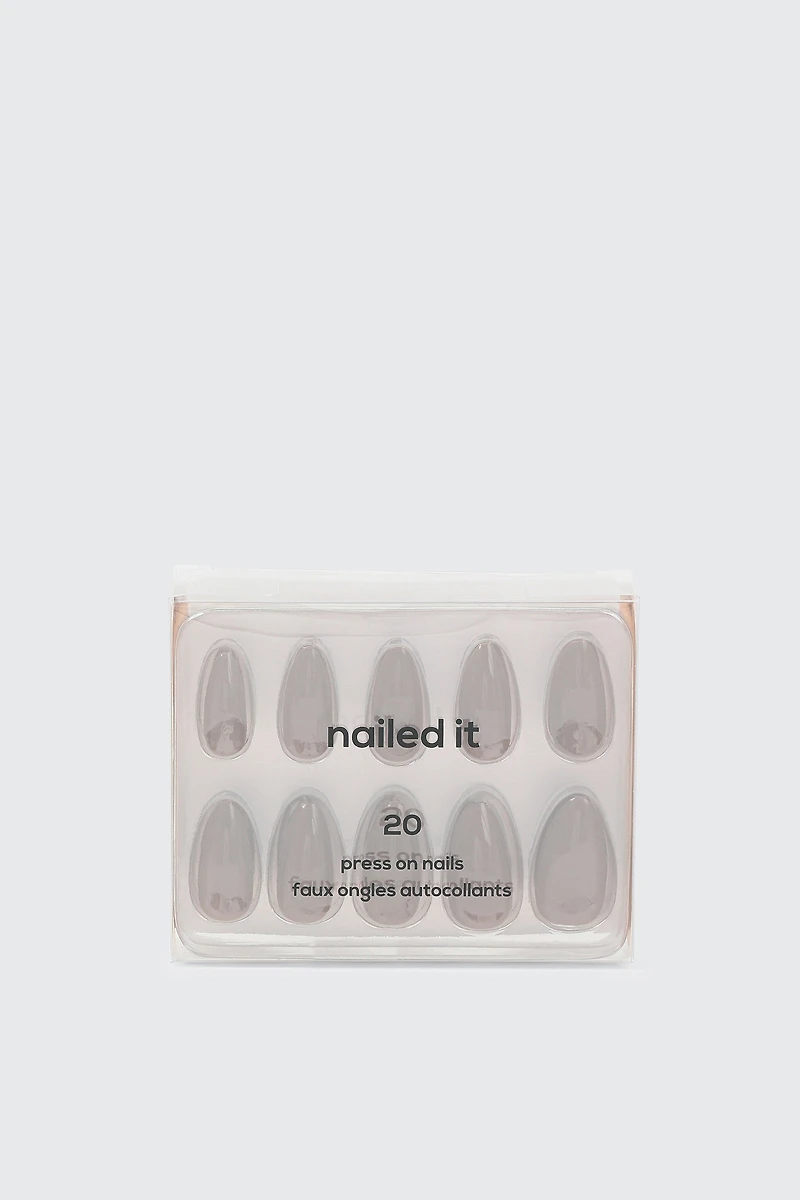 Lot de 20 faux ongles en amande