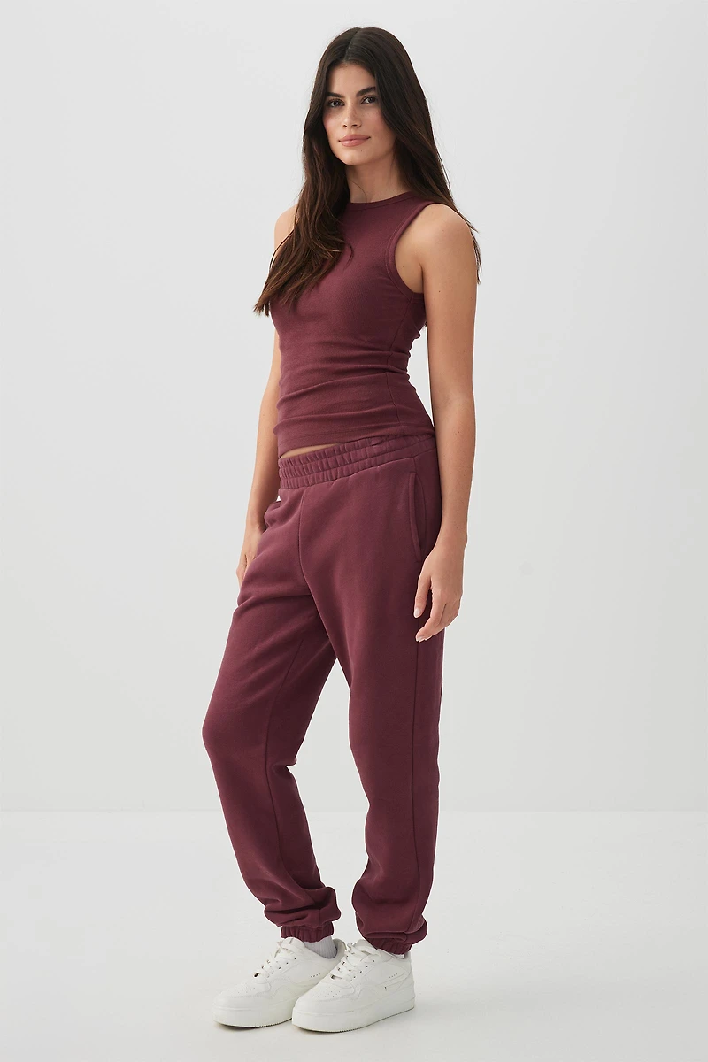 Camisole à col ras-du-cou côtelée Basic