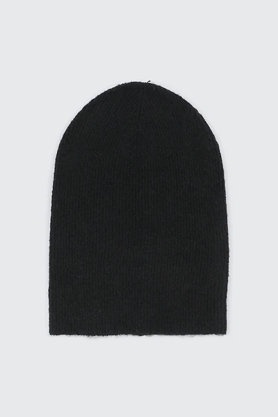 Ardene Slouchy Rib Beanie in Black | 100% Acrylic
