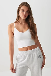 Ardene Basic Ultra Crop Seamless Tank Top in | Size | Nylon/Elastane | Eco-Conscious