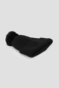 Tuque douce à pompon