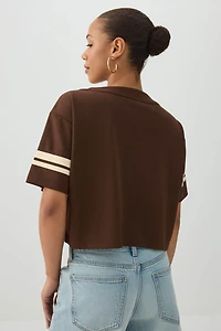 T-shirt de baseball en maille