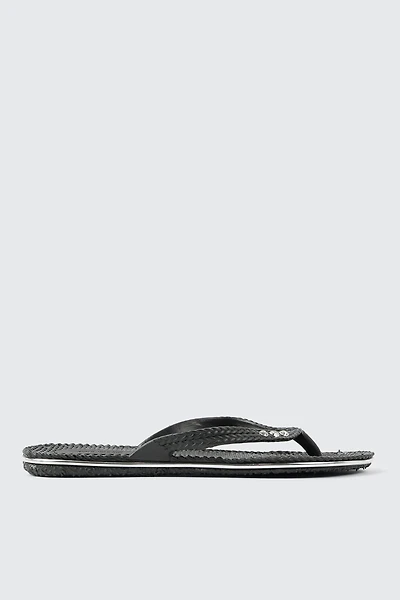 Ardene Braided Jelly Flip-Flops Sandals in Black | Size