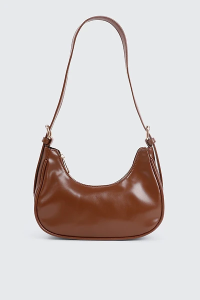 Ardene Faux Leather Shoulder Bag in | 100% Recycled Polyester/Faux Leather | Eco-Conscious