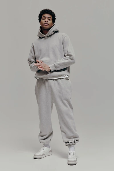 Ardene Man Solid Sweatpants For Men in Grey | Size | Polyester/Cotton | Fleece-Lined