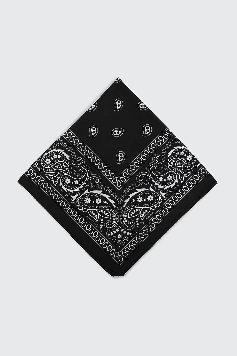 Bandana cachemire noir