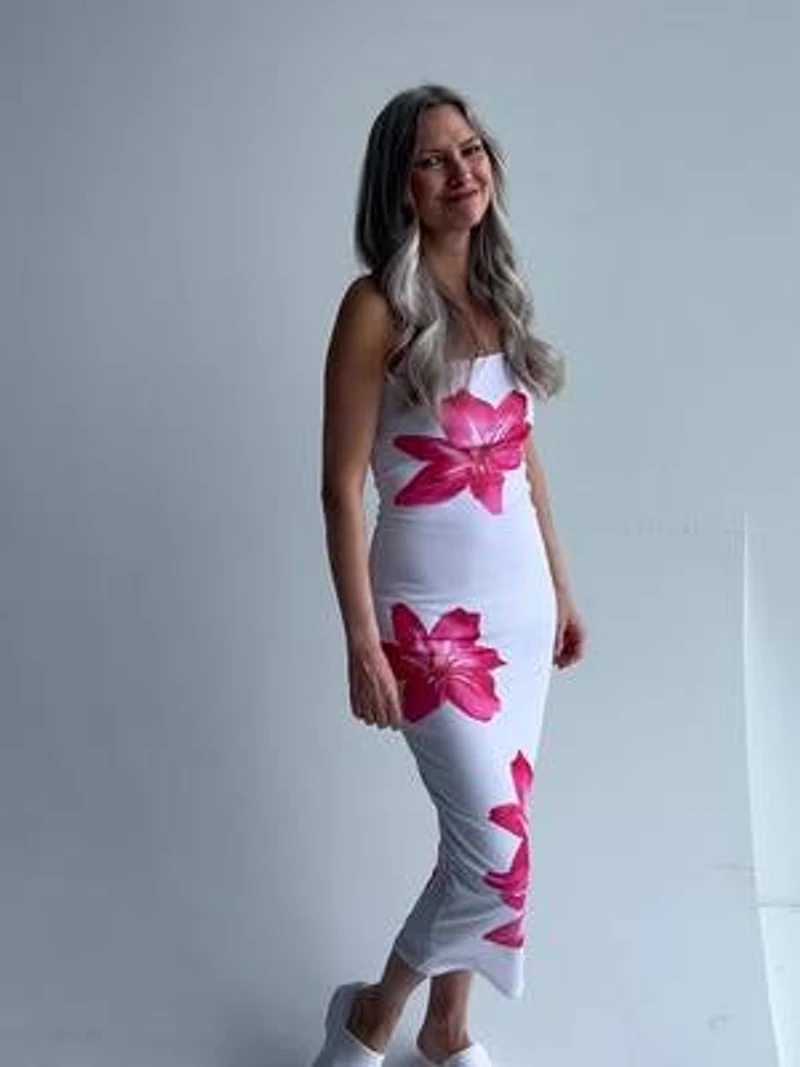 Camisole à broderie anglaise et boutons l'avant