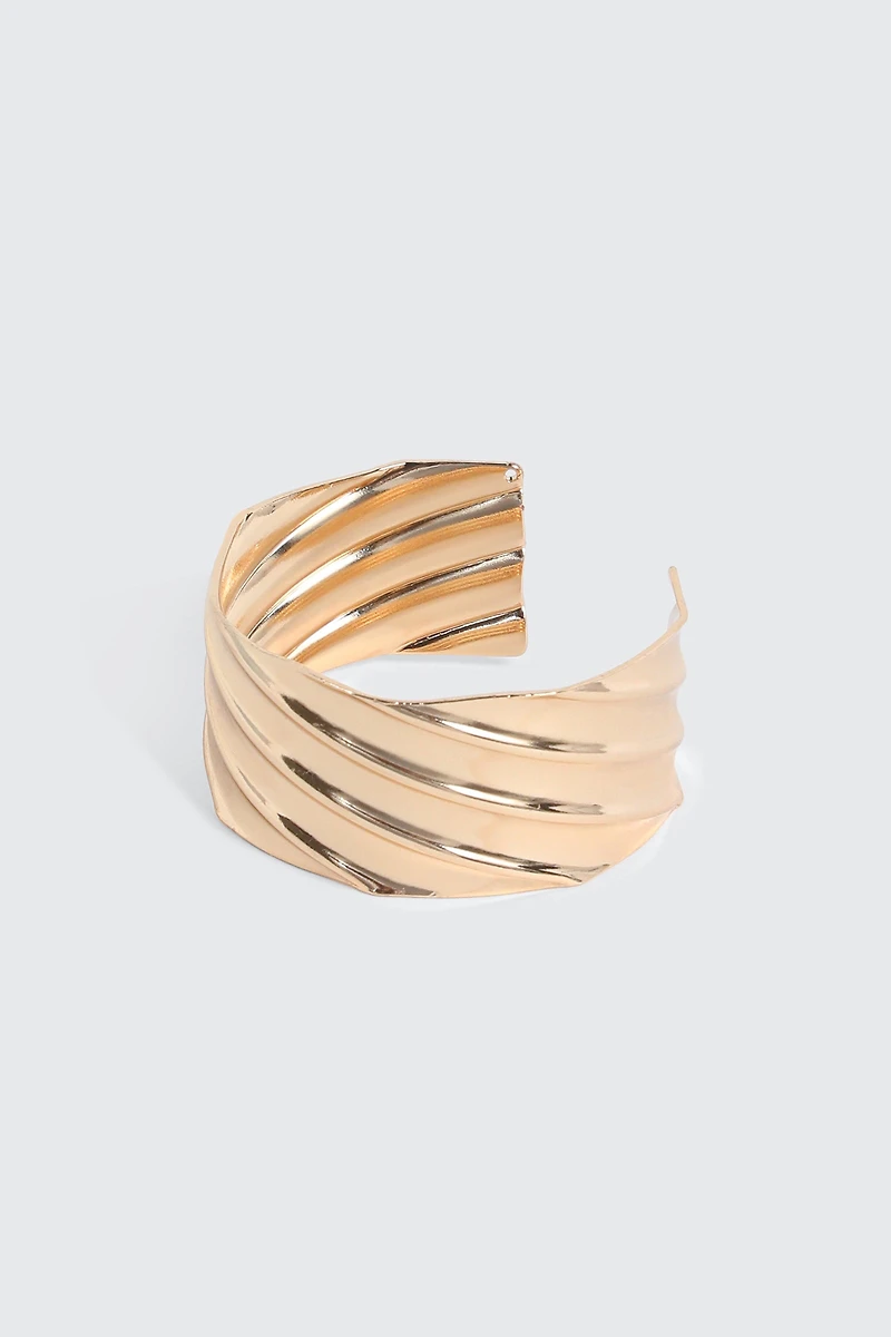 Bracelet manchette torsadé